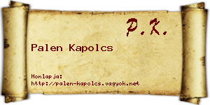 Palen Kapolcs névjegykártya